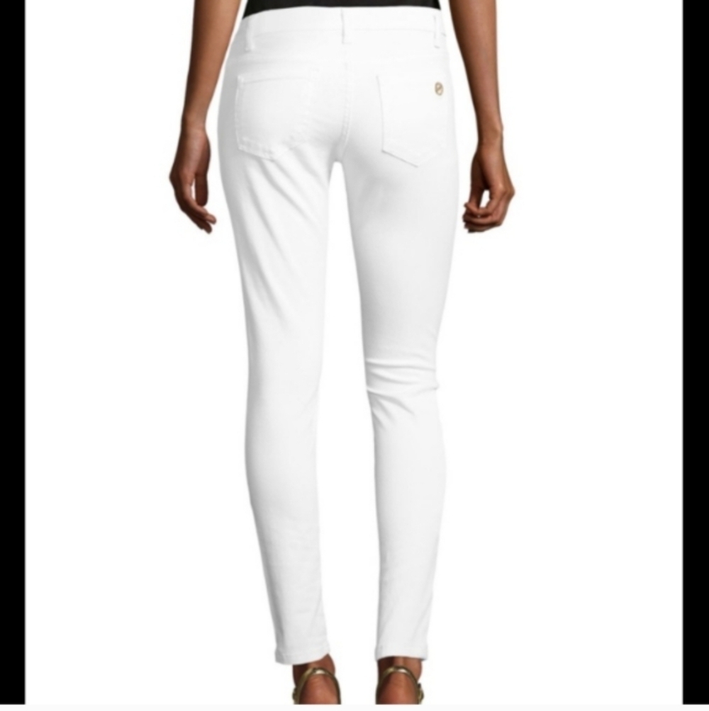 Michael Kors Izzy Skinny White Jeans 14 - Picture 2 of 15